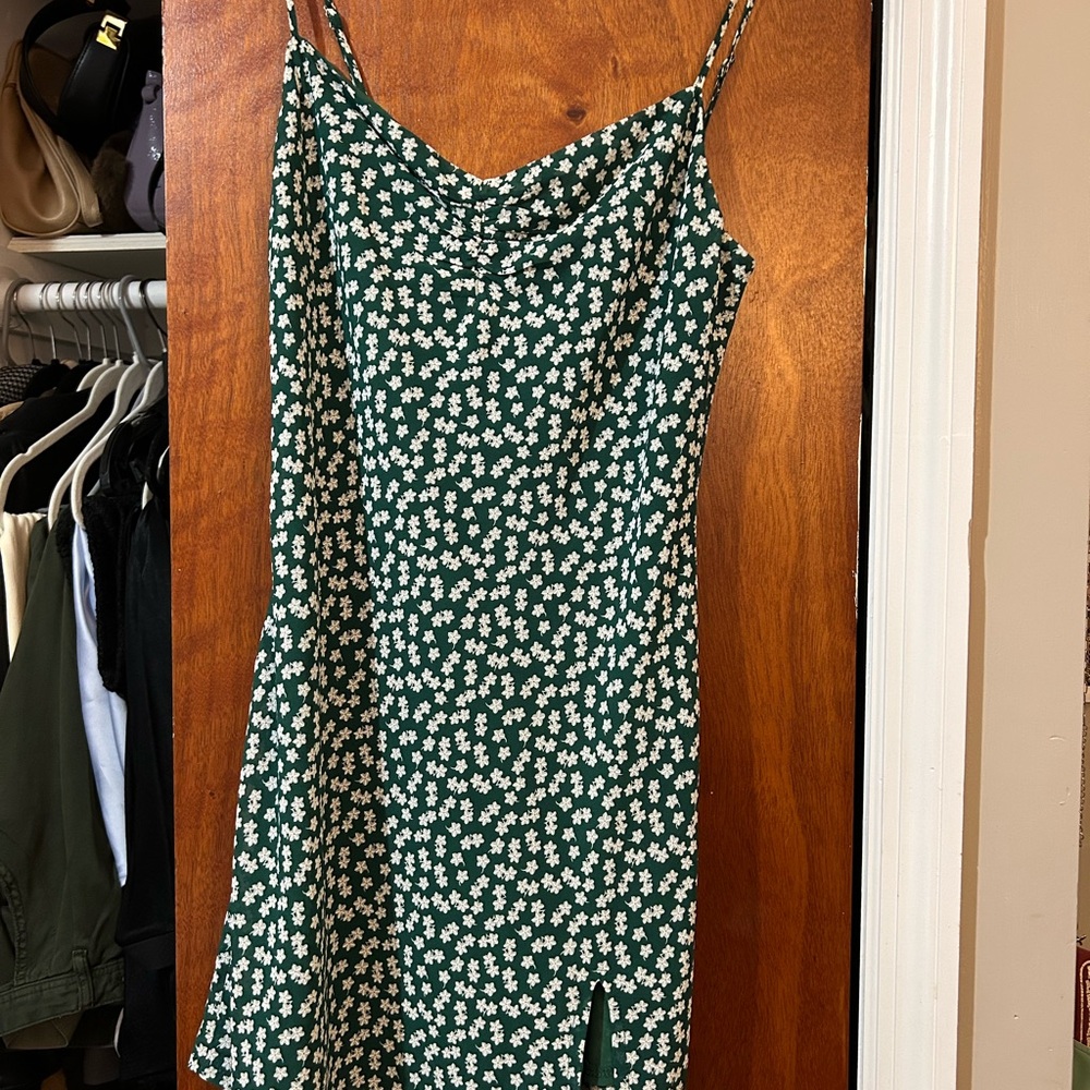 Floral Green Dress